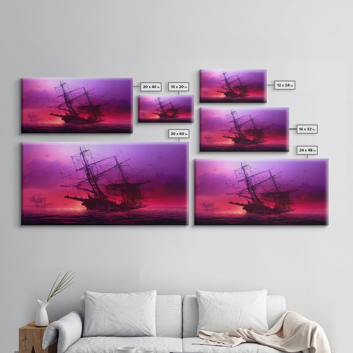Outrun Style Ghost Ship, Abandoned Pirate Ship - Image 2