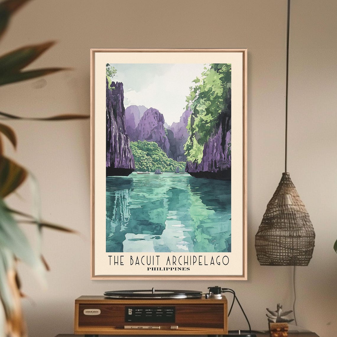 Bacuit Archipelago Philippines Limestone Cliffs Emerald Lagoon Poster - Image 3