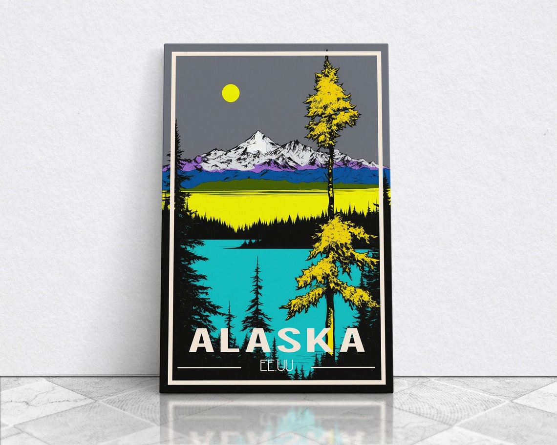 Alaska Print Alaska Art Alaska Wall Art Travel Wall Print Travel Poster Travel Artwork Travel Wall Art Wall Poster Wall Print - Image 5