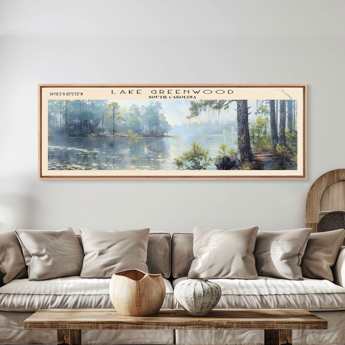 Lake Greenwood South Carolina Travel Poster, Landscape - Image 2