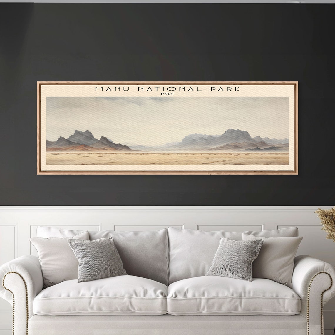 Manu National Park Peru Misty Andes Mountain Desert View Travel Poster - Image 2