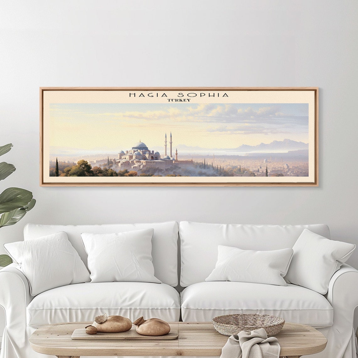 Hagia Sophia Turkey Istanbul Dawn Cityscape Golden Travel Poster - Image 5