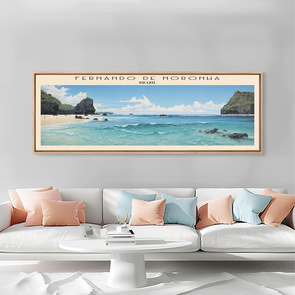 Fernando de Noronha Brazil Turquoise Beach Cliffs Island Travel Poster - Image 5