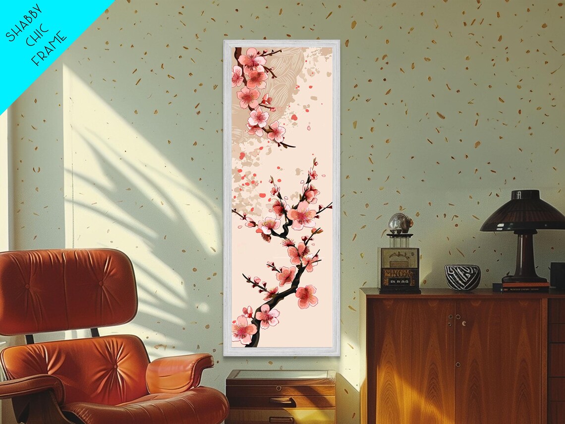 Cherry Blossom Branches, Ukiyo-E Woodblock Art Print - Image 4