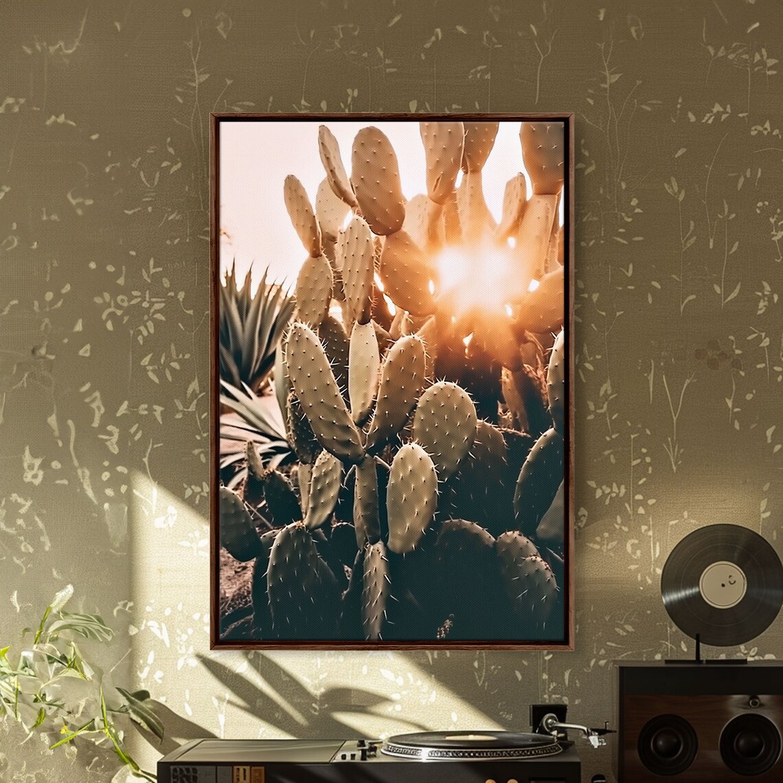Arizona Cactus Desert Landscape, Minimalist Wall Art Print - Image 3