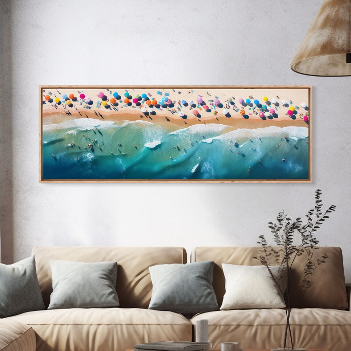 Bird's-Eye View of the Beach, Seascape Art Print - Image 4