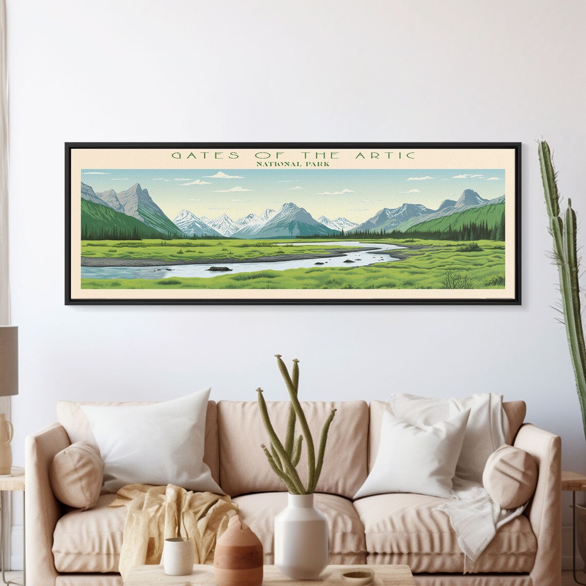 Gates Of The Arctic National Park Valley River Scenic Travel Poster - Image 6