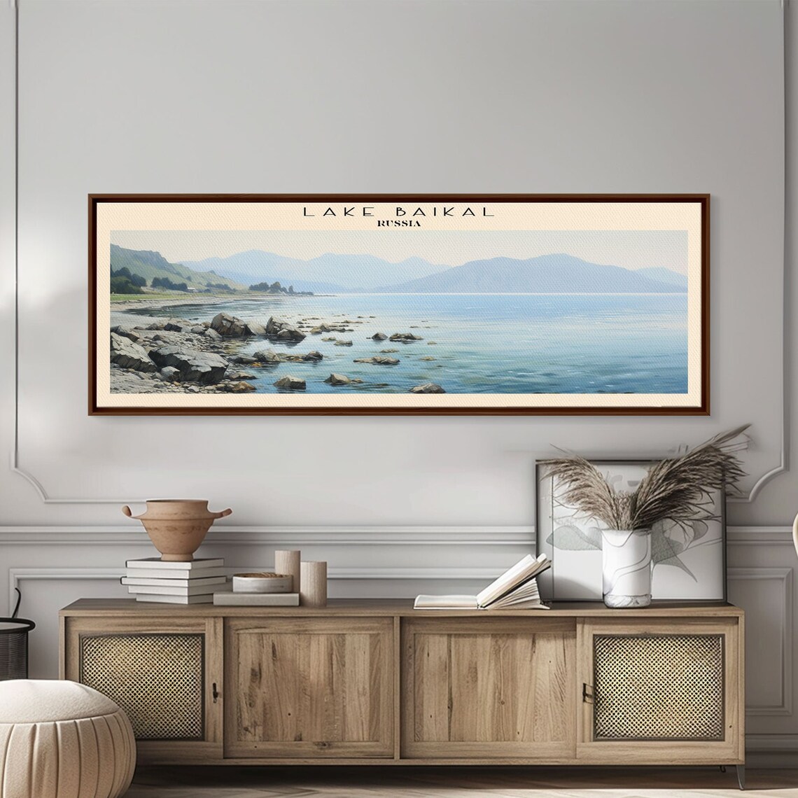 Lake Baikal Travel Poster, Russia Landscape Art Print - Image 3