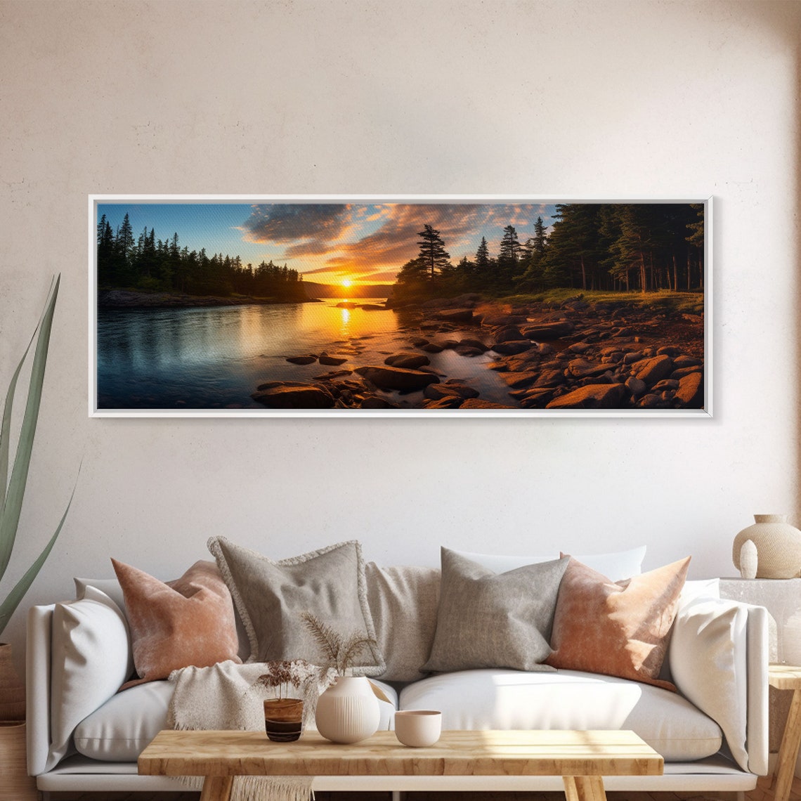 Acadia National Park Maine Sunset Rocky Coast Water Reflection Print - Image 5