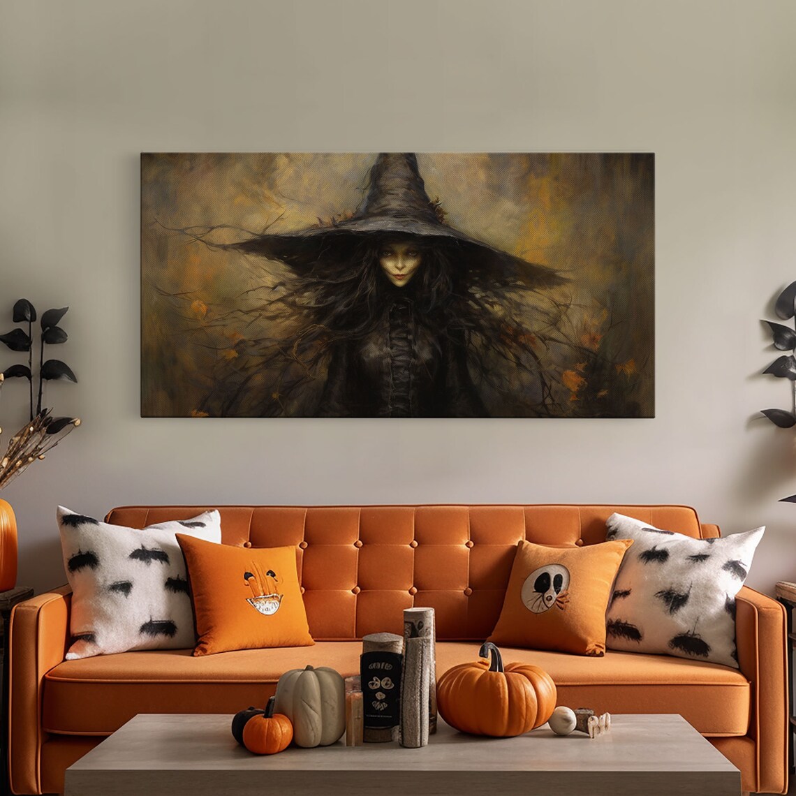 The Witch Halloween Goth Art Print, Halloween Decor - Image 6