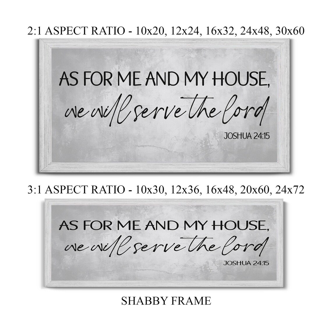 As For Me And My House We Will Serve The Lord Joshua 2415 Poster - Image 2