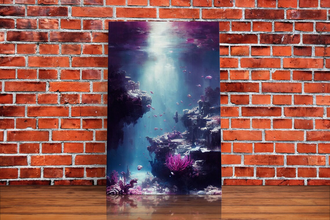 Under The Sea Coral Reef Ocean Wall Art Print - Image 2