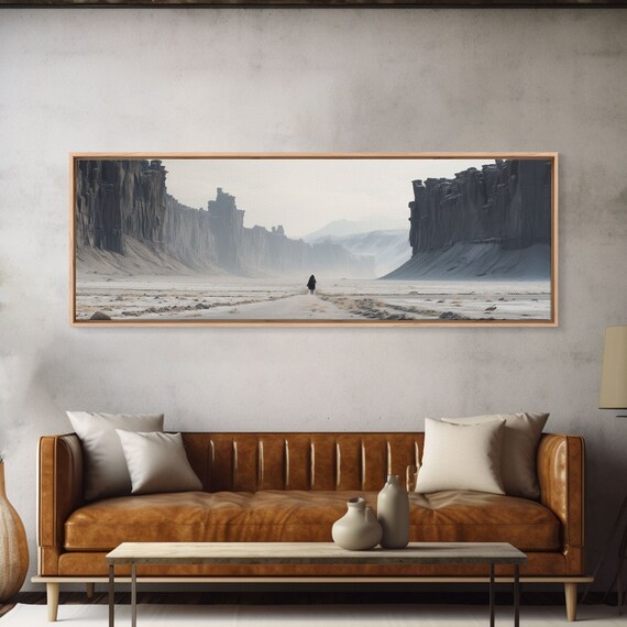 The Wanderer Framed Print Scifi Wall Art Game Room Decor Gamer Gift Mancave Wall Art