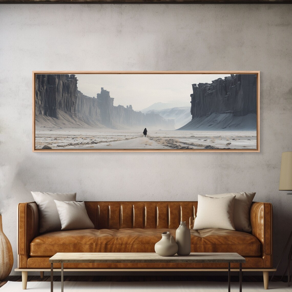 The Wanderer Framed Print Scifi Wall Art Game Room Decor Gamer Gift Mancave Wall Art