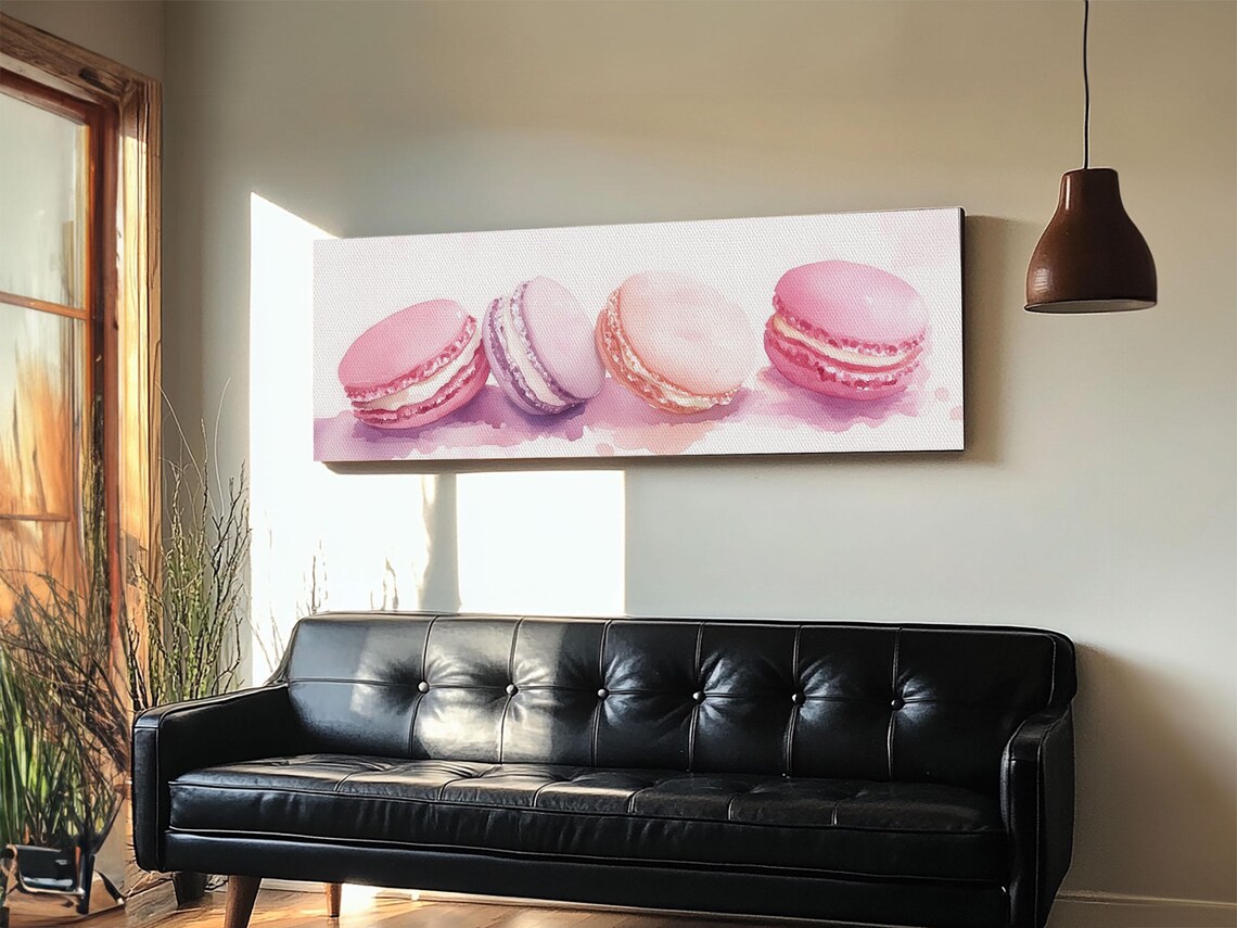Macaron Painting, Cottagecore French Dessert Art Print - Image 4