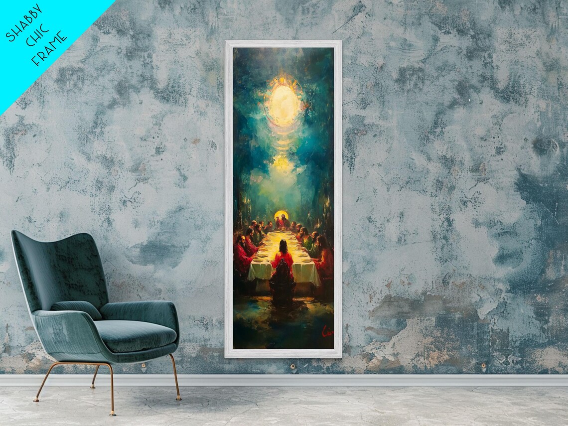 The Last Supper Impressionist Painting Vibrant Religious Art Poster - Image 6