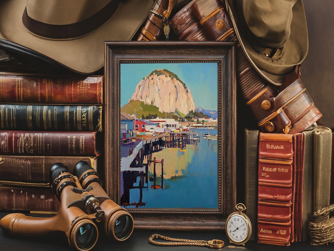 Morro Bay California Travel Poster, Wall Art Print - Image 4