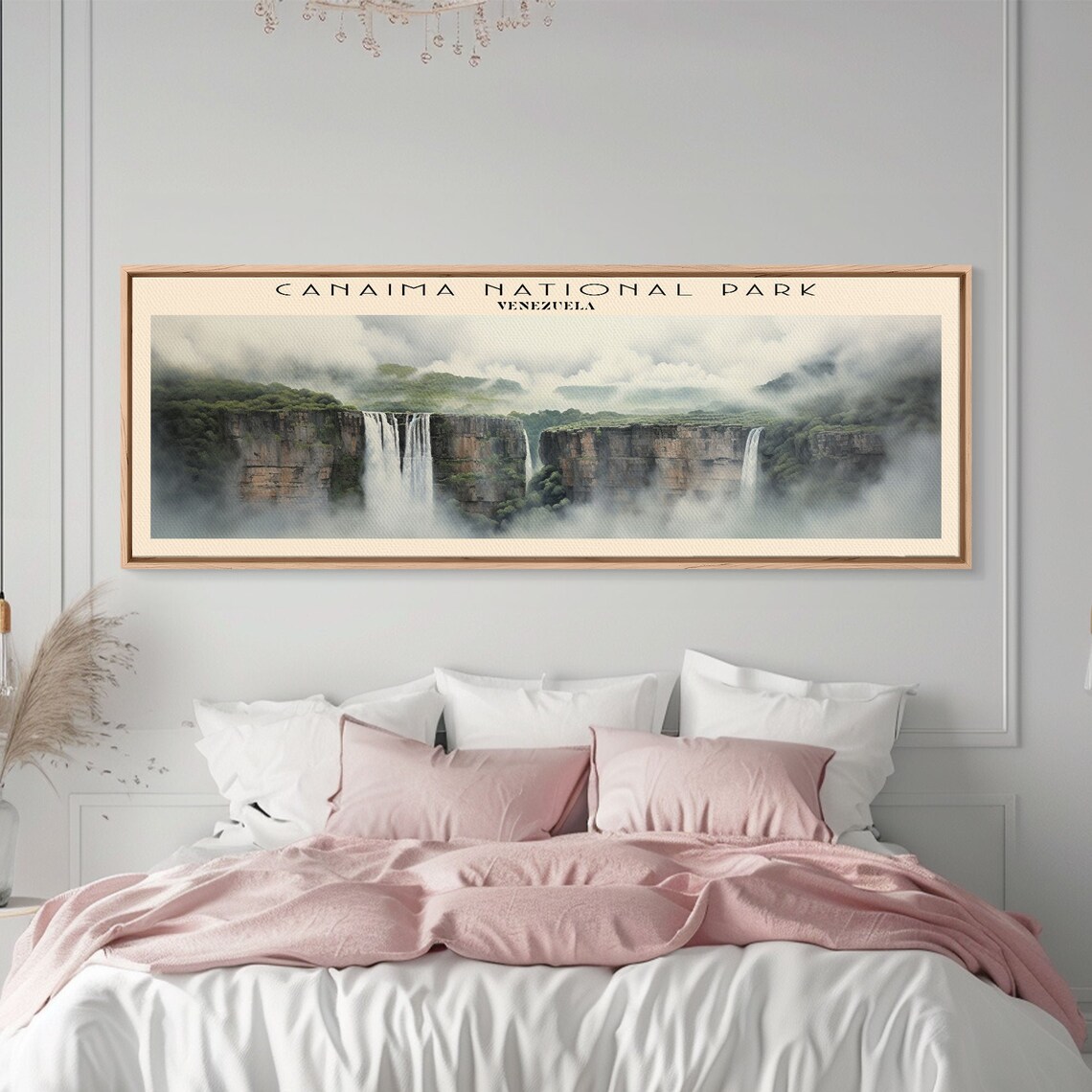 Canaima National Park Venezuela Tepui Waterfalls Mist Panoramic Travel Poster - Image 2