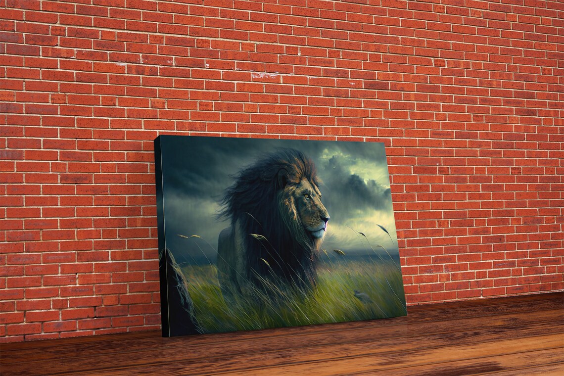Lion Watercolor Art Print, Majestic Wild Animal - Image 6