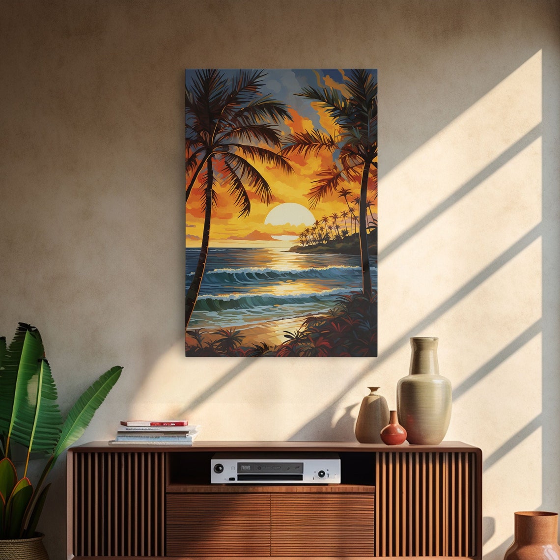Beach Wall Print Tropical Wall Art Sunrise Wall Art Print Wall Art Vertical Print Entryway Prints Dorm Room Art Office Decor - Image 3