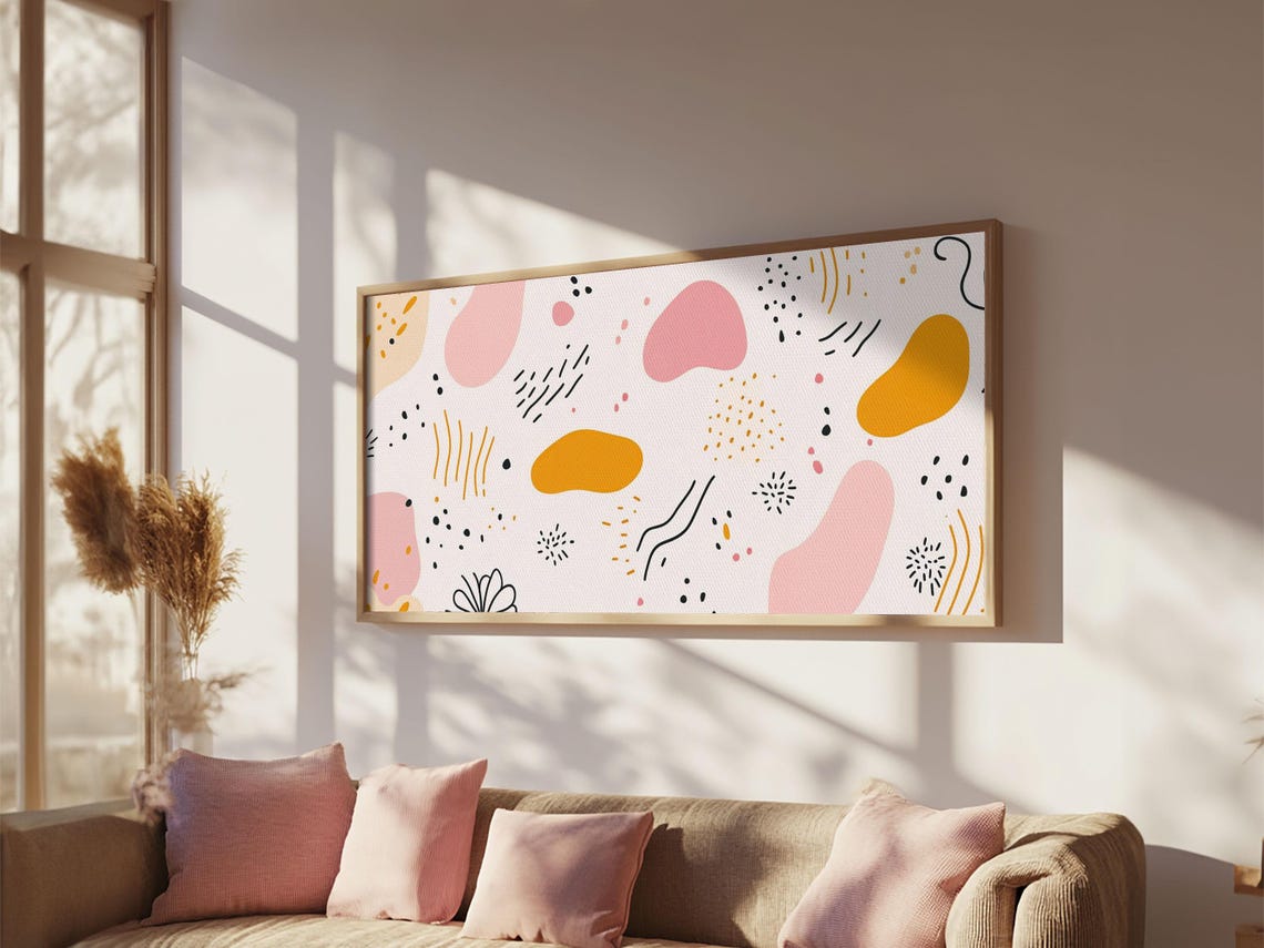 Mid Cenutry Modern Retro 90s Inspired Shopping Mall Wall Art Print Abstract Art Horizontal Ready To Hang - Image 4