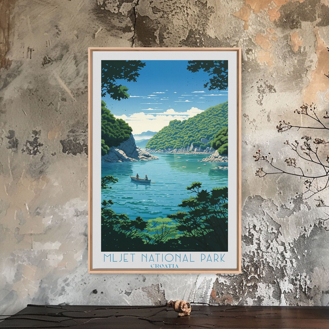 Mljet National Park Croatia Turquoise Lake Forest Island Poster - Image 3