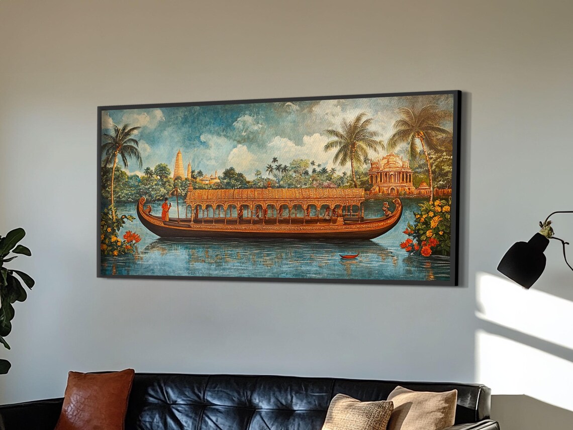 Kerala Jaipur Garden Mural Indian Wall Art Print - Image 6