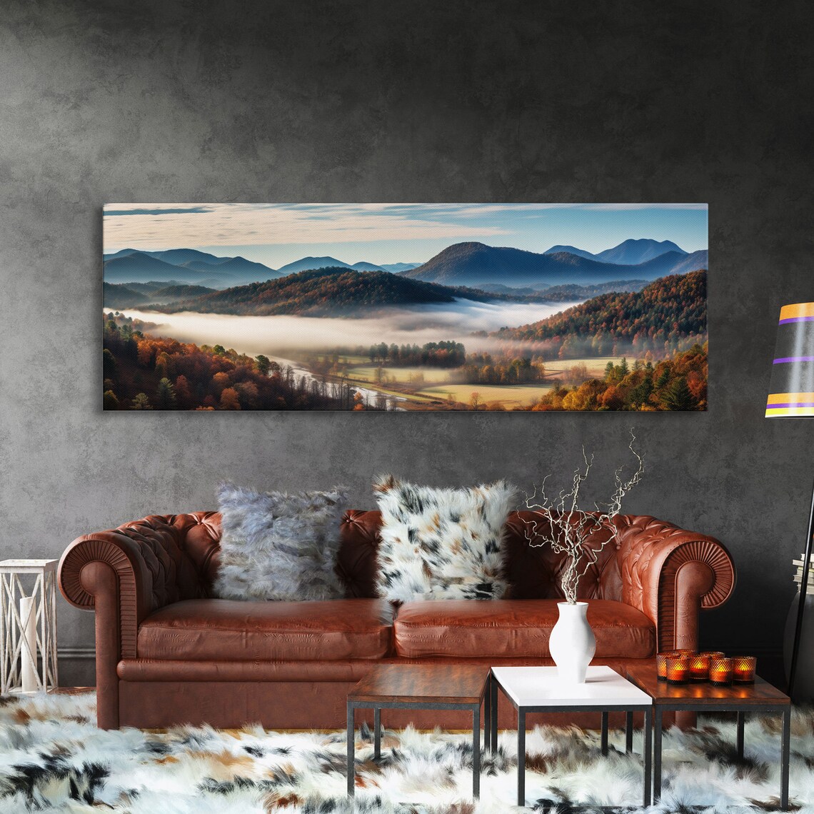 Blue Ridge Mountains Parkway Sunset, Wall Art Print - Image 3