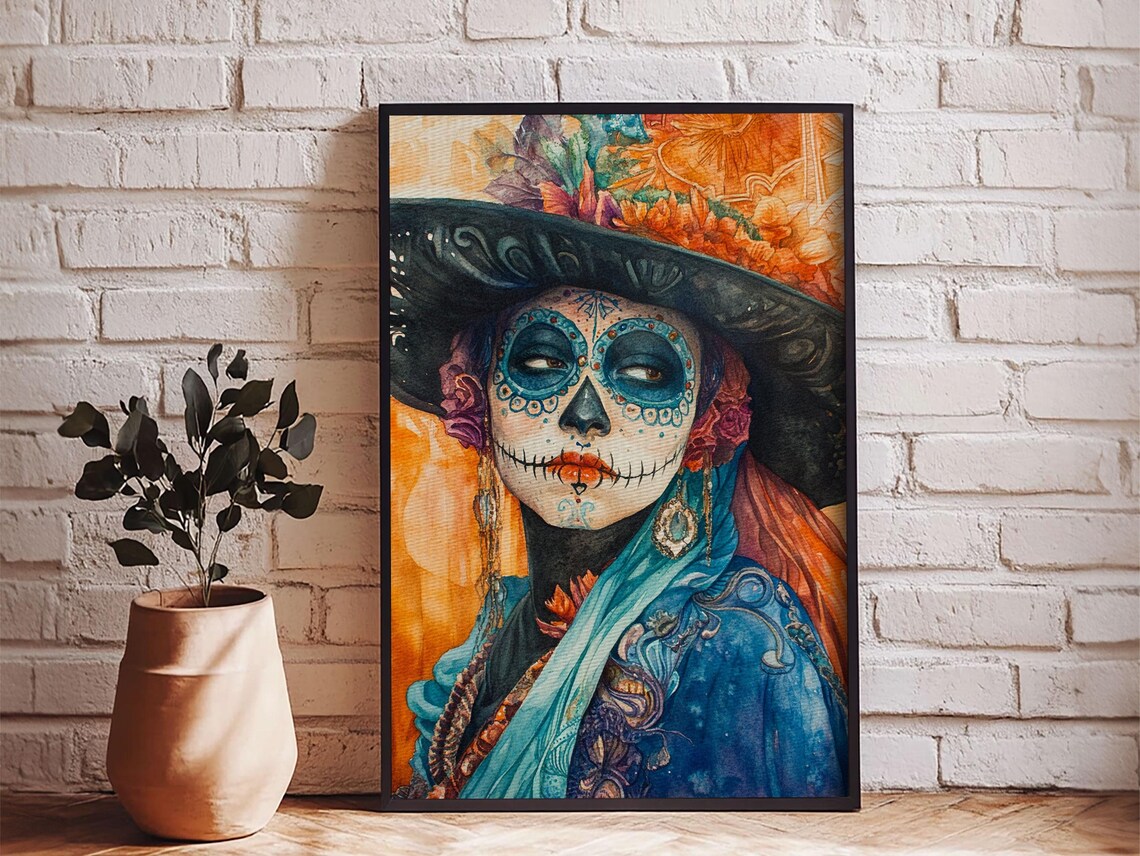 Chicano Art Day Of The Dead Mexicano Wall Art Print - Image 6