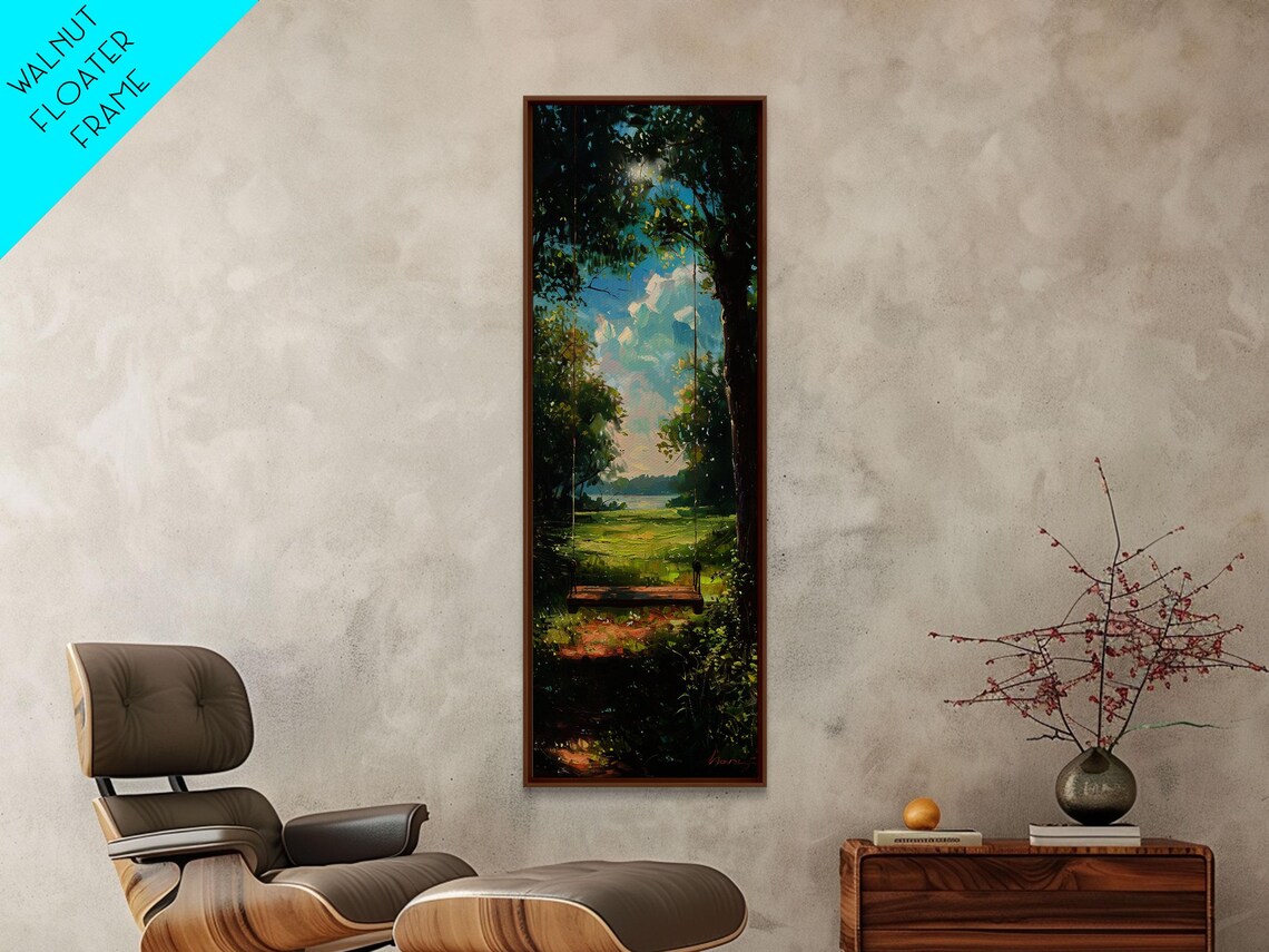 Tree Swing, Whimsical Boho Style Art Print - Image 3