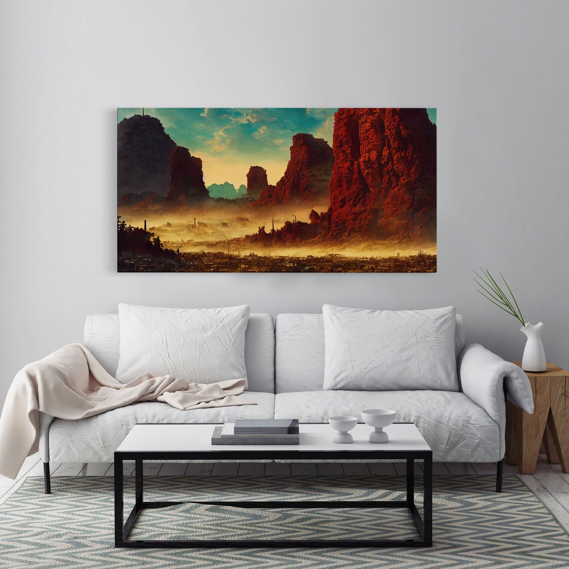 Post Apocalyptic Desert Hellscape Poster Print - Image 3