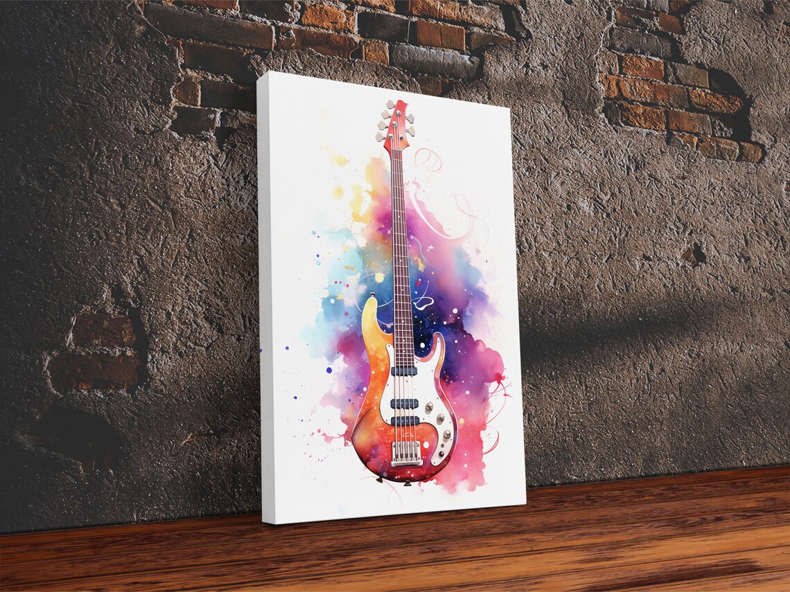 Electric Guitar Graffiti Art Print, Rock N Roll Decor - Image 4