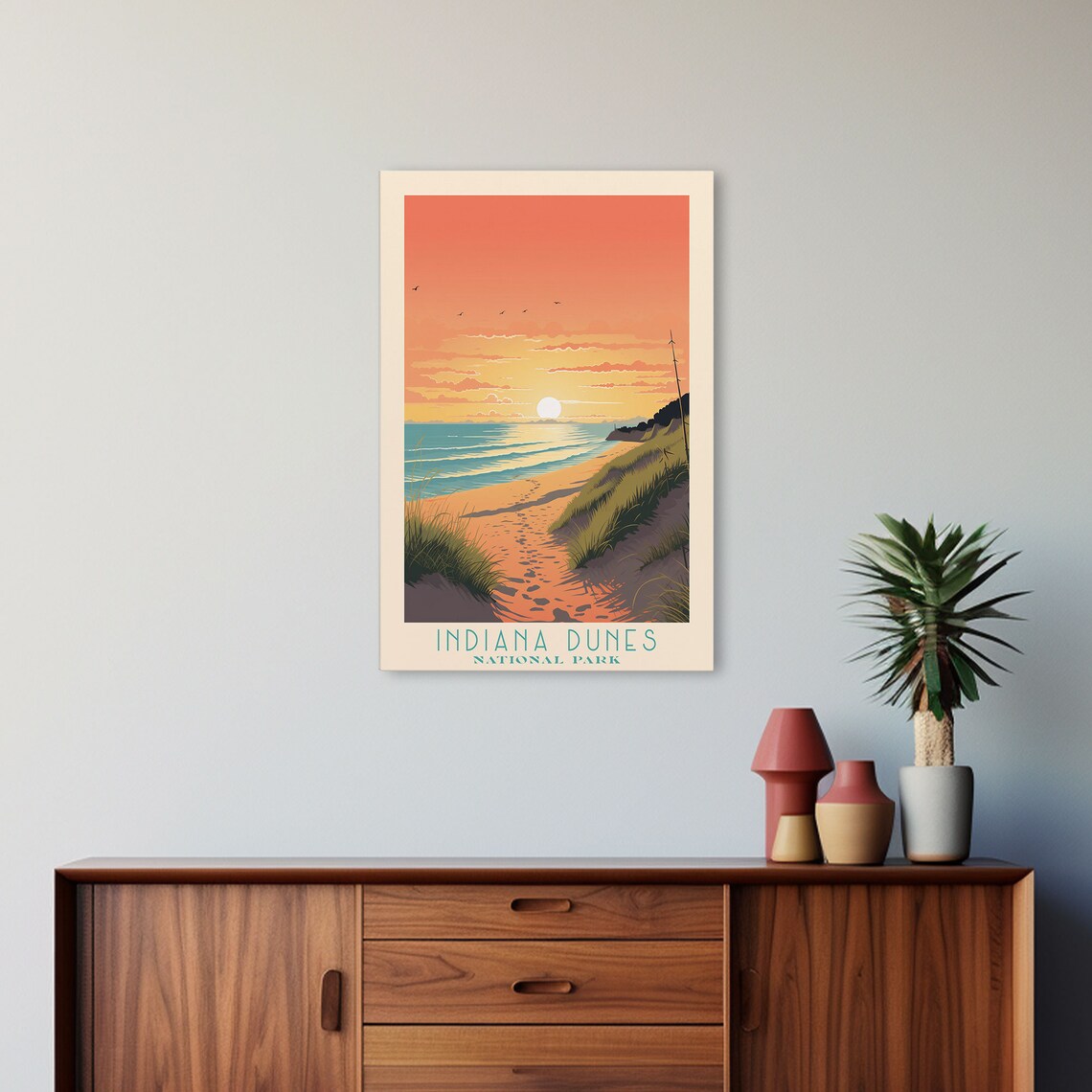 Indiana Dunes National Park Sunset Beach Lake Michigan Travel Poster - Image 5