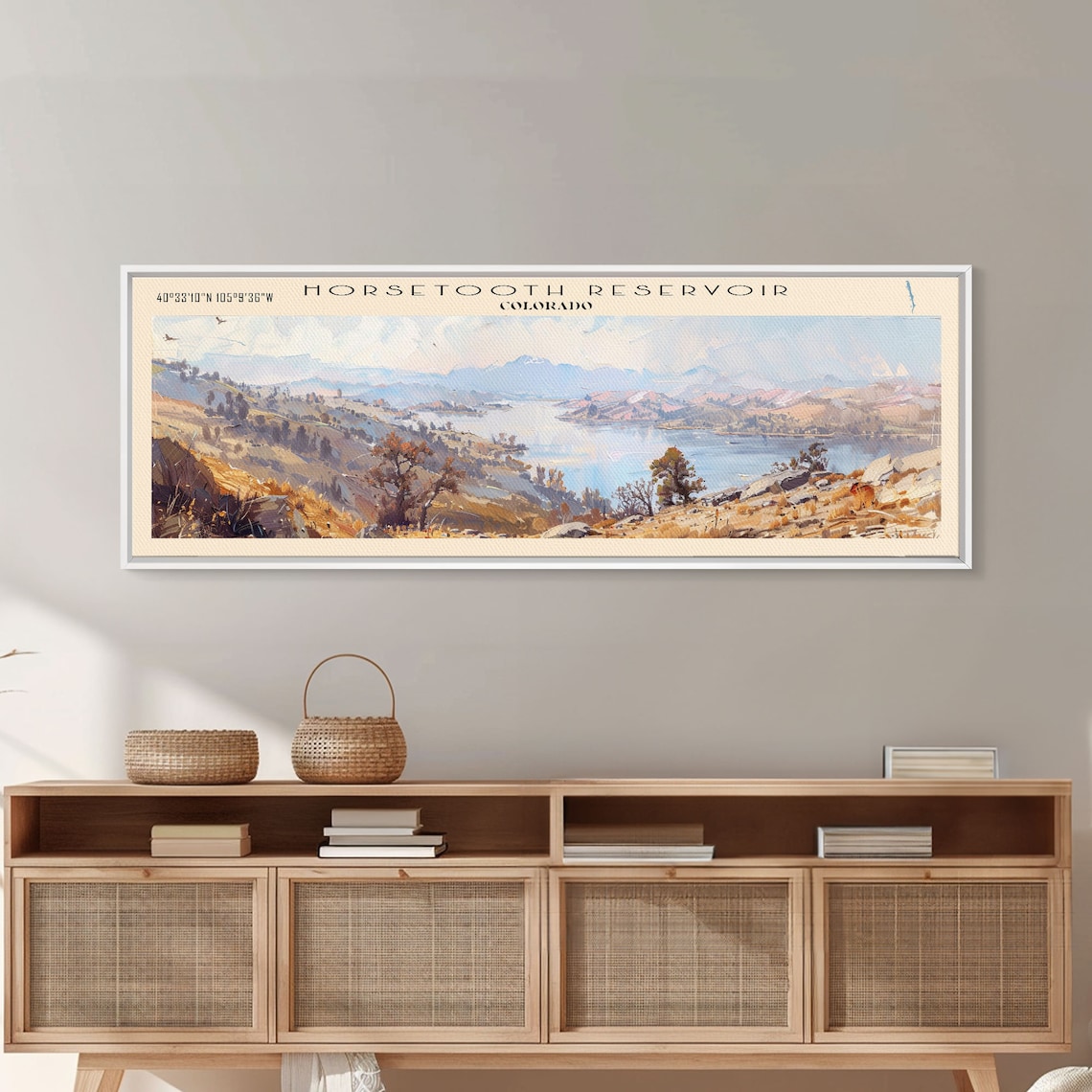 Horsetooth Reservoir Colorado Panoramic Travel Poster - Image 2