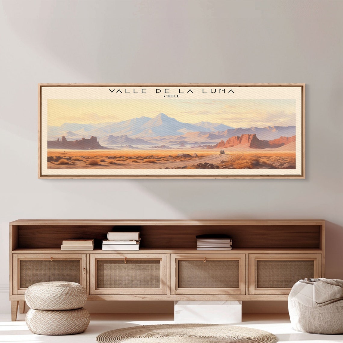 Valle de la Luna Chile Desert Sunset Red Rock Panoramic Travel Poster - Image 6