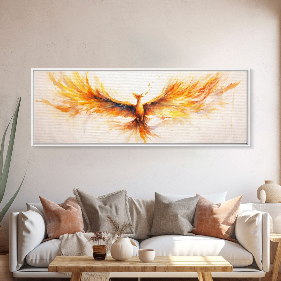 The Phoenix Panoramic Print, Mystical Rebirth Poster