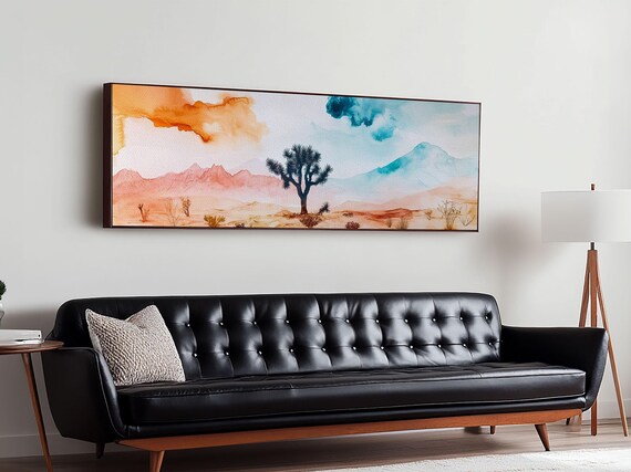 Watercolor Painting Print Of Joshua Tree California Modern Wall Art Print Minimalist California Painting Joshua Tree Art