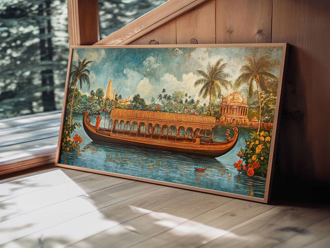 Kerala Jaipur Garden Mural Indian Wall Art Print - Image 3