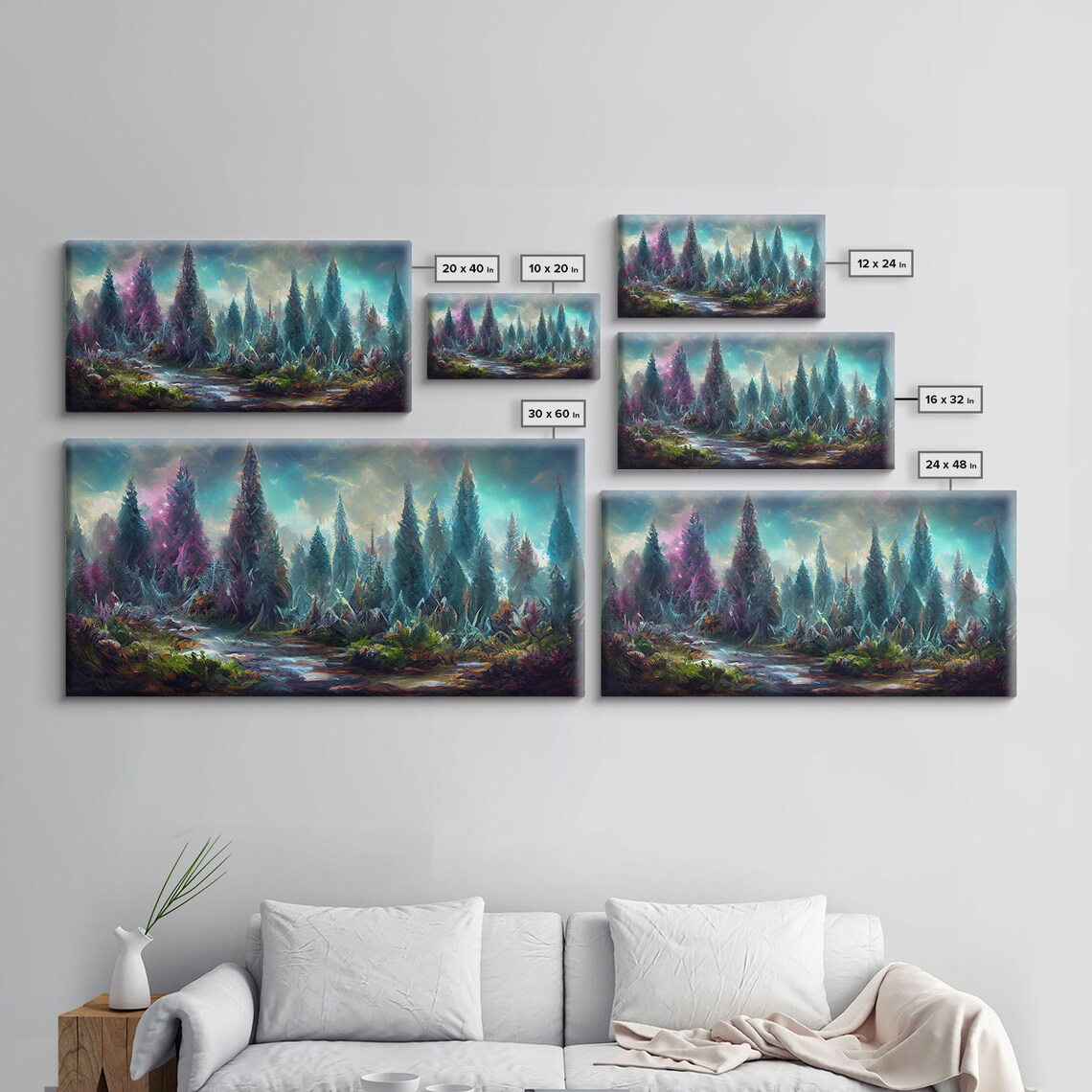 Trippy Psychedelic Nature Landscape Fantasy Art Print - Image 2