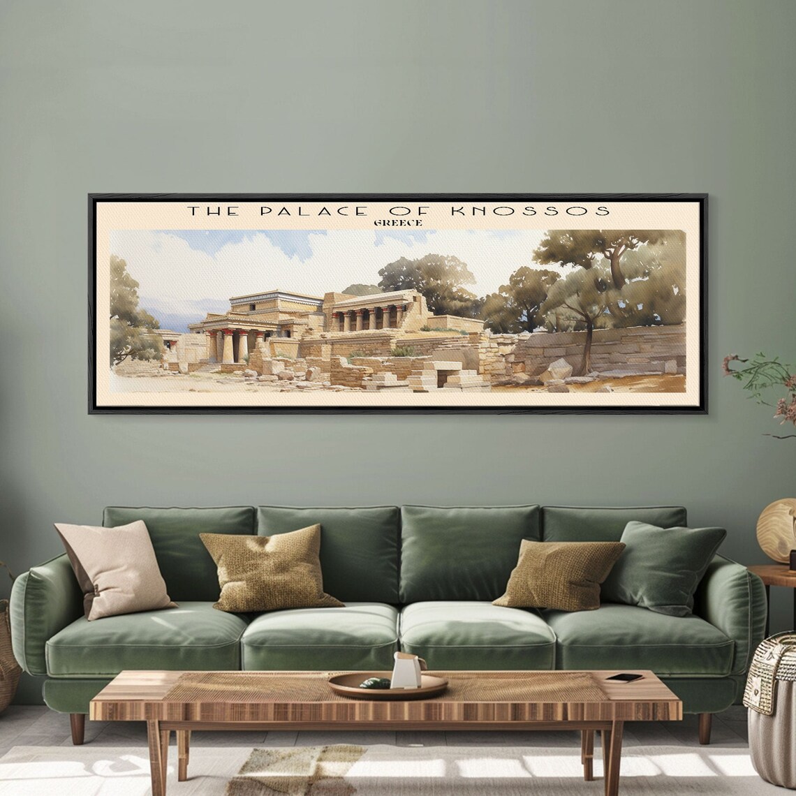 The Palace Of Knossos Retro Travel Poster Art Print - Image 3
