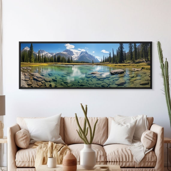 Photographic Panoramic Of Banff National Park Sunset Photography National Park Art Framed Print Landscape Photography