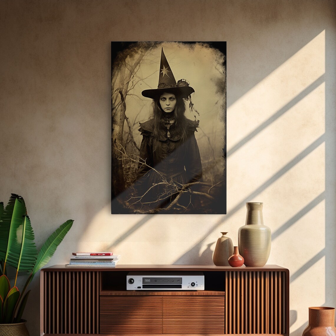 Victorian Witch Daguerreotype Art Print, Halloween - Image 4