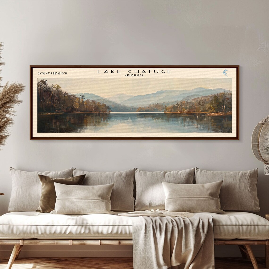 Lake Chatuge Georgia Travel Poster, Lake House Decor - Image 5