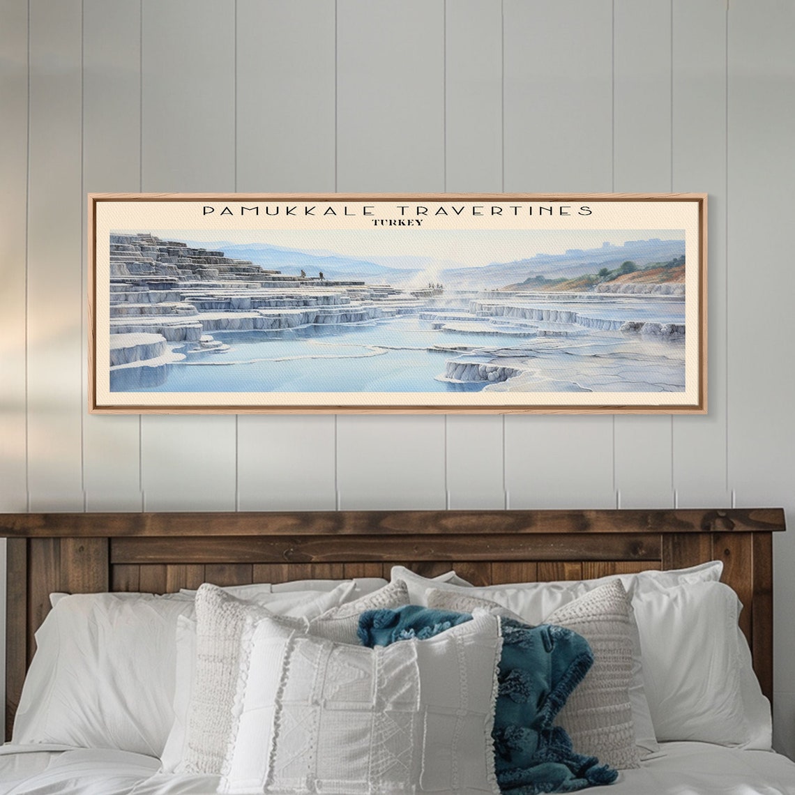 Pamukkale Turkey White Travertine Terraces Thermal Pools Travel Poster - Image 5
