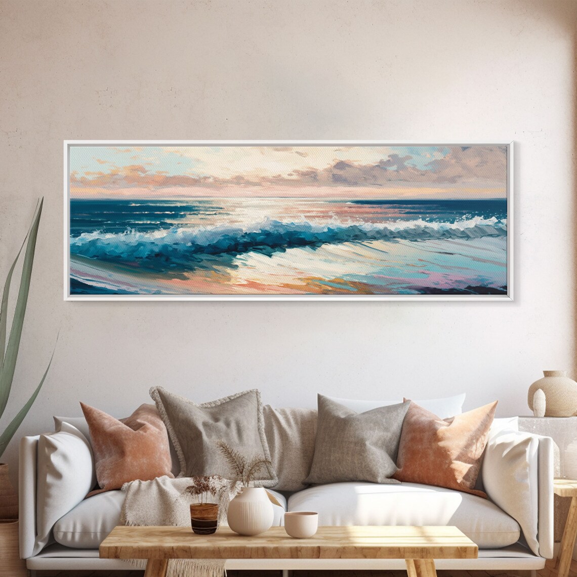 Ocean Beach Sea Landscape, Coastal Travel Poster - Image 5