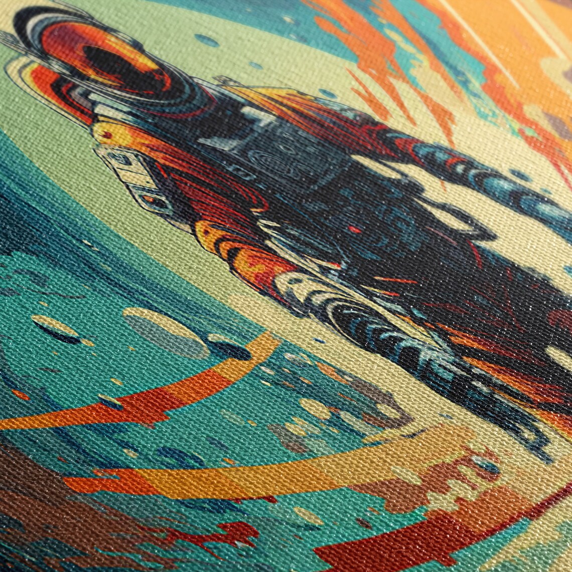 Psychedelic Astronaut Celestial Space Art Print - Image 2
