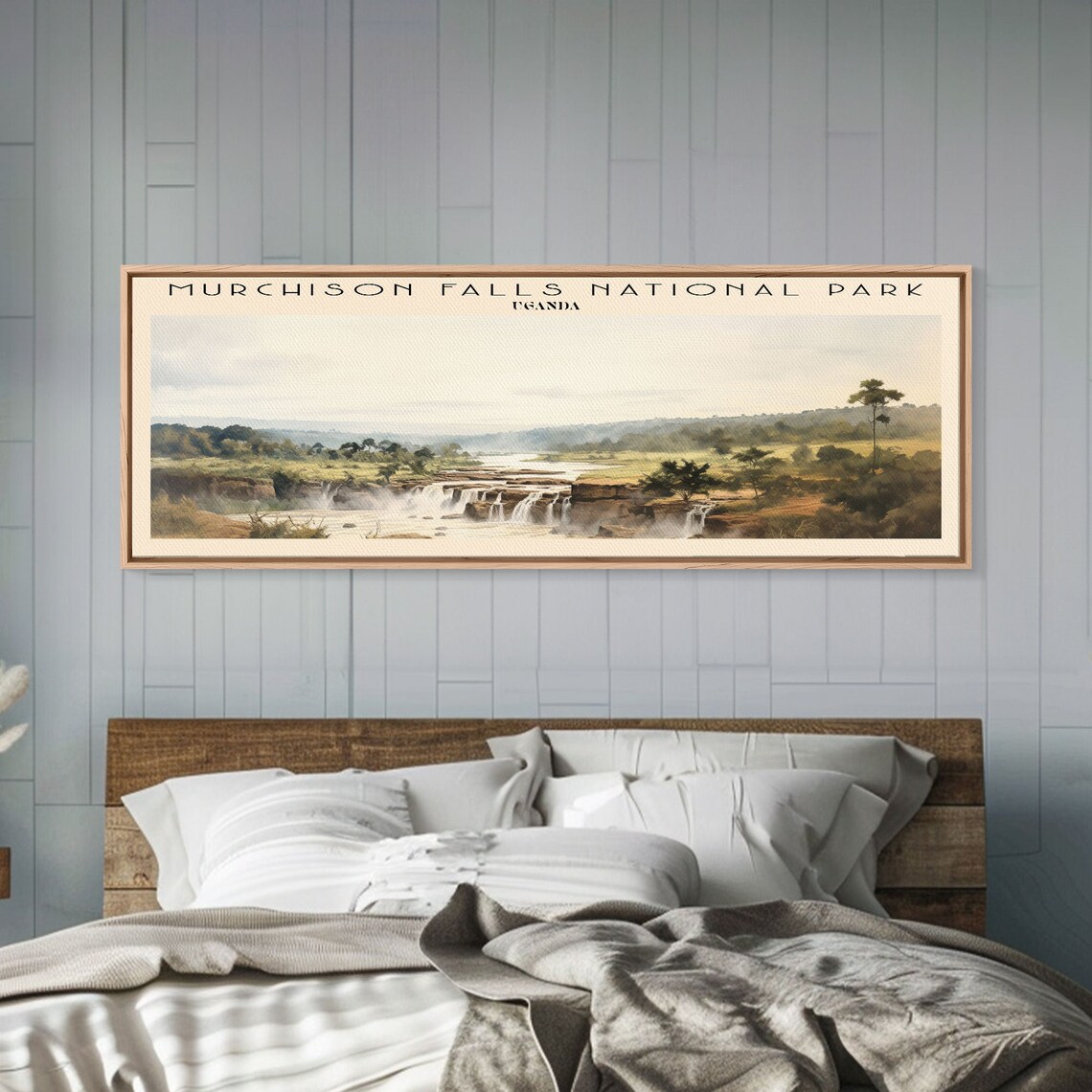 Murchison Falls National Park Uganda Cascading Falls Panoramic Art Poster - Image 4