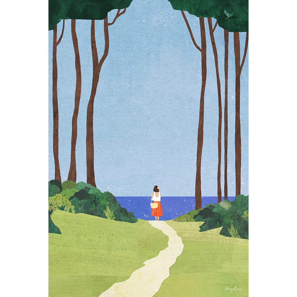Day Trip Coastal Forest By Henry Rivers, Art Print - Image 3