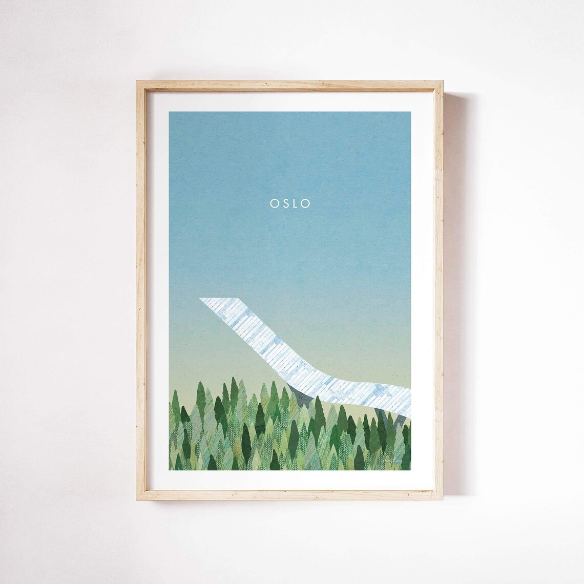 Oslo Norway, Holmenkollbakken Travel Poster