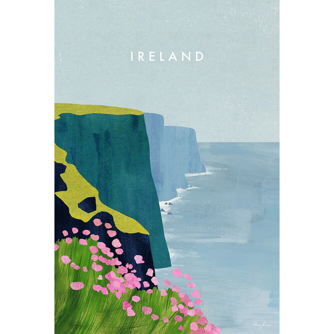 Ireland Cliffs Of Moher by Henry Rivers, Travel Poster - Image 2